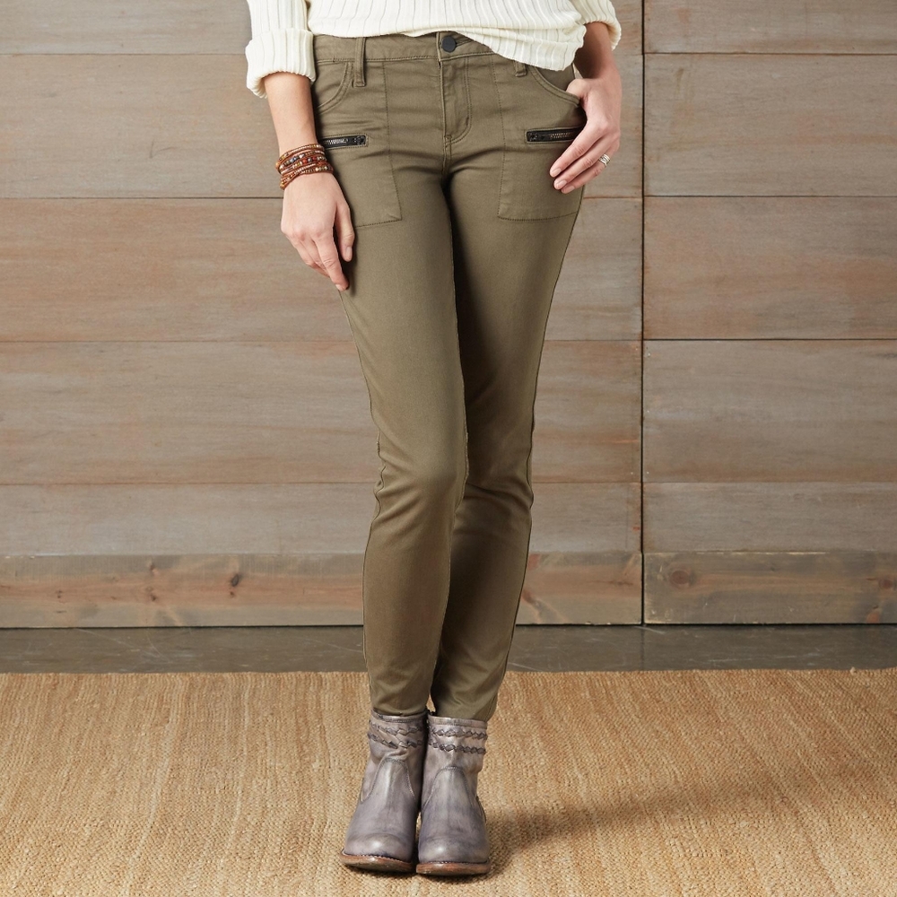 Olive Skinny Pants